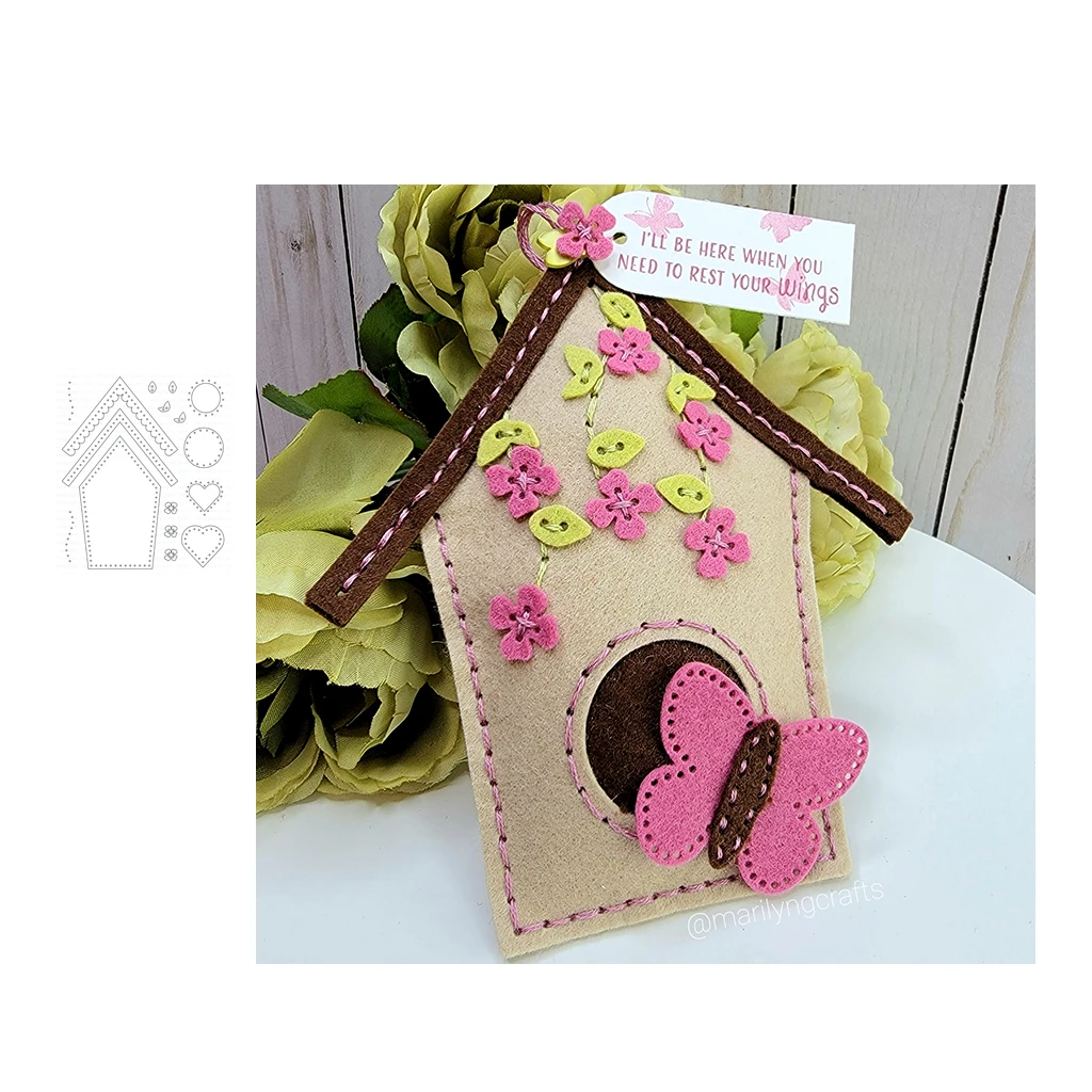 

2021 New Arrival Heart House Metal Cutting Dies for Scrapbooking Stencil Knife Mould Blade Punch Model Craft Decoration Template
