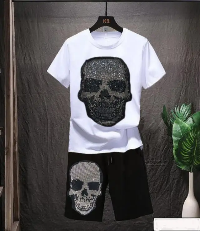 

Мужской спортивный костюм, летняя одежда, спортивная одежда, комплект из двух предметов, брендовая спортивная одежда стразы, мужской спортивный костюм, спортивные костюмы