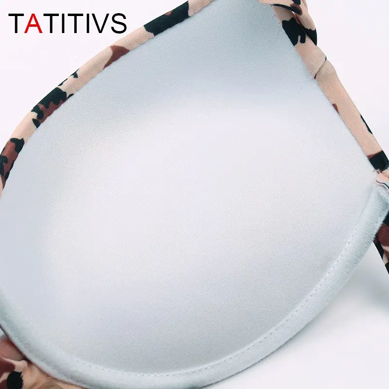 

Sexy Leopard Bikinis Women Brazilian Swimsuit Strapless Bandage Bathing Suits Low Waist Push Up Bikini Set Swimwear