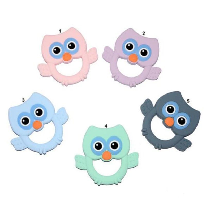 5 шт./упак. Снежинка бусы Детские Прорезыватель для зубов DIY соски с цепочкой