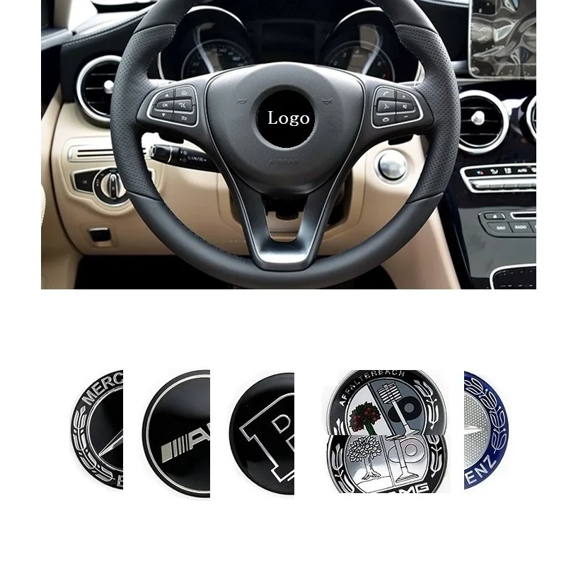 Наклейка на руль автомобиля Модифицированная наклейка Mercedes AMG CES CLS CLA SLK GLK GLA CLK CLG