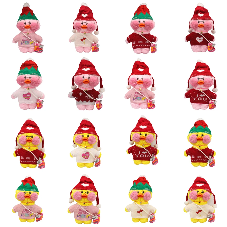 

Cute Plushie Lalafanfan Yellow Duck Stuffed Animals Soft Plush Toys for Girls Kids Kawaii Doll Birthday Christmas Gift