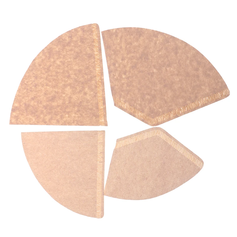 

100pcs Eco-friendly Unbleached Original Wooden Hand Drip Paper Coffee Brewer Coffee Filter Bag Coffee Maker Accessories