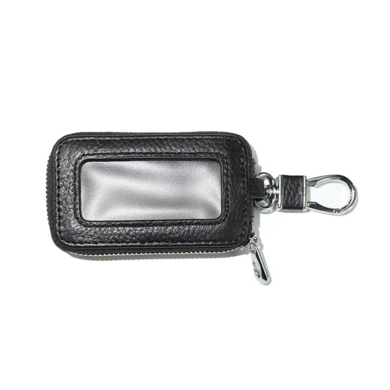 

Genuine Leather Car Key Wallets Men Key Holder Housekeeper Keys Organizer Women Keychain Covers Zipper Key Case Bag Pouch Purse