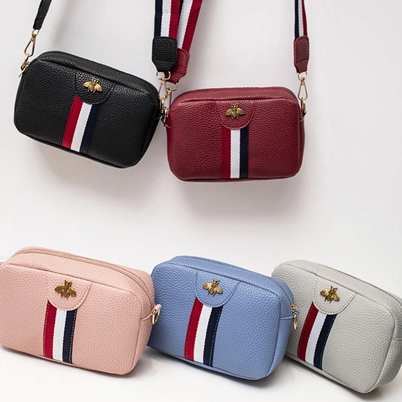 Женская мини-сумка через плечо маленький размер ручная сумка черный розовый