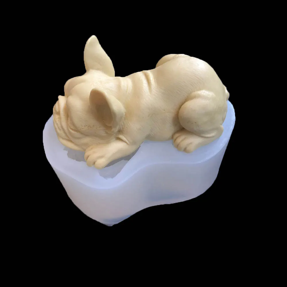 Bulldog Mu Si Cake Mold DIY Stereo Small Milk Dog A013 | Дом и сад