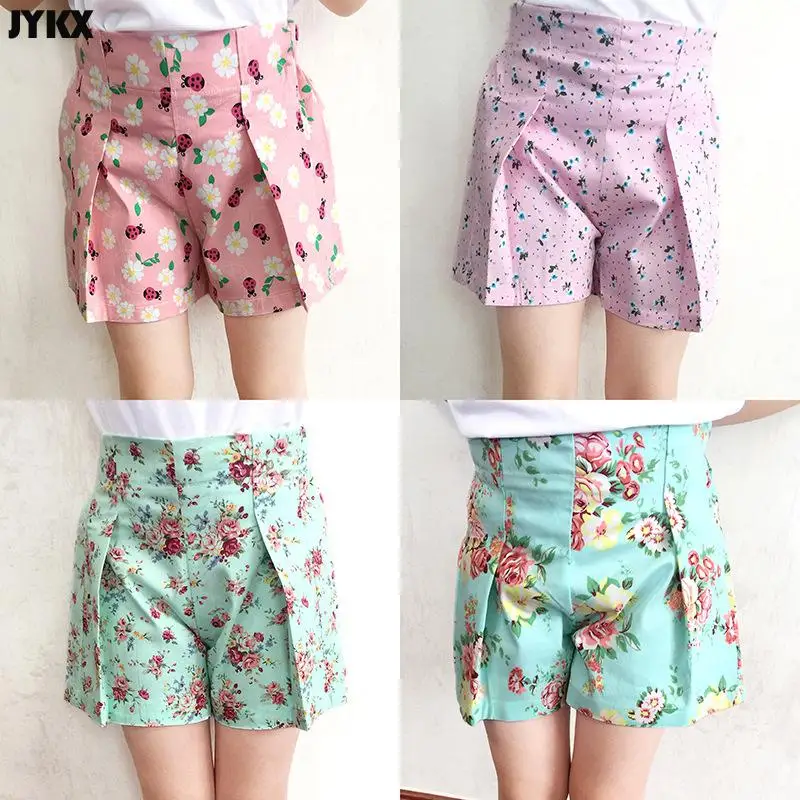 

Girls Shorts Summer 2021 All-match Children's Outer Wear High Stretch Printed Shorts Thin Baby Hot Pants