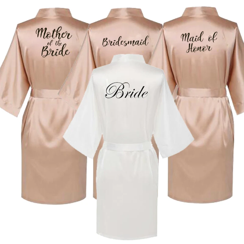 

Gold Bridesmaid Dresses Bride Robes Wedding Dress Custom BathRobe Peignoir Bride Bridesmaid Dress Bridesmaid Robes Plus Size
