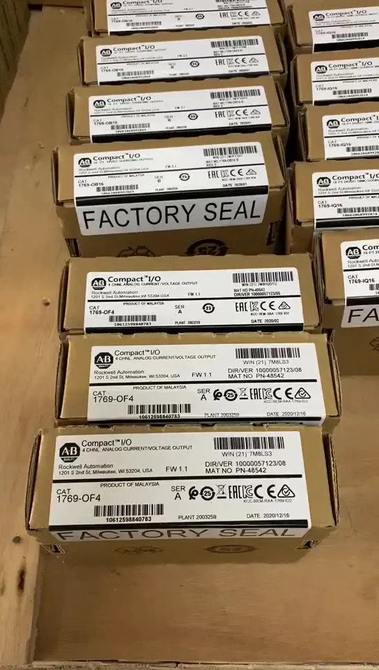 

100% оригинальный Allen Bradley PLC 1756-A4 шасси ControlLogix с четырьмя слотами в новой коробке