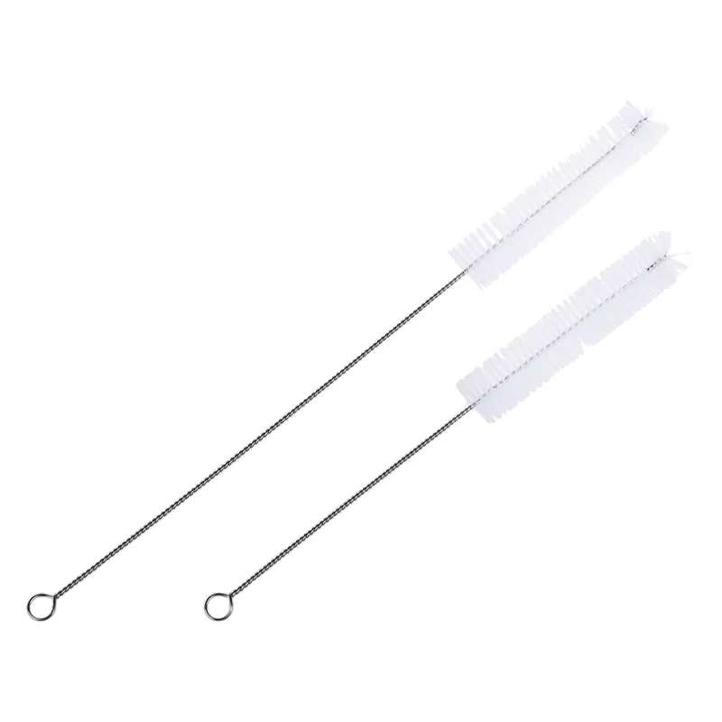 2 x трубка водяного насоса щетка из белой щетины для аквариума|Чистящие щетки| |