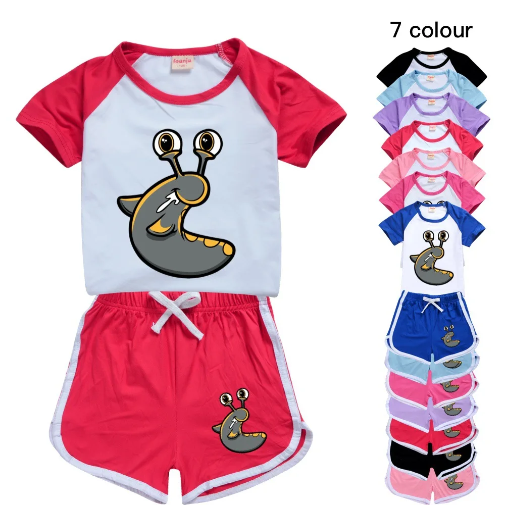 

Летний спортивный костюм для маленьких девочек, футболка и шорты