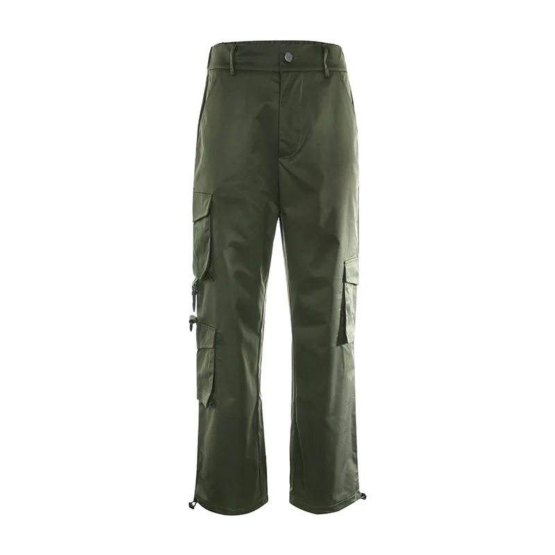 Брюки-карго женские с множеством карманов Свободные повседневные брюки-Капри в