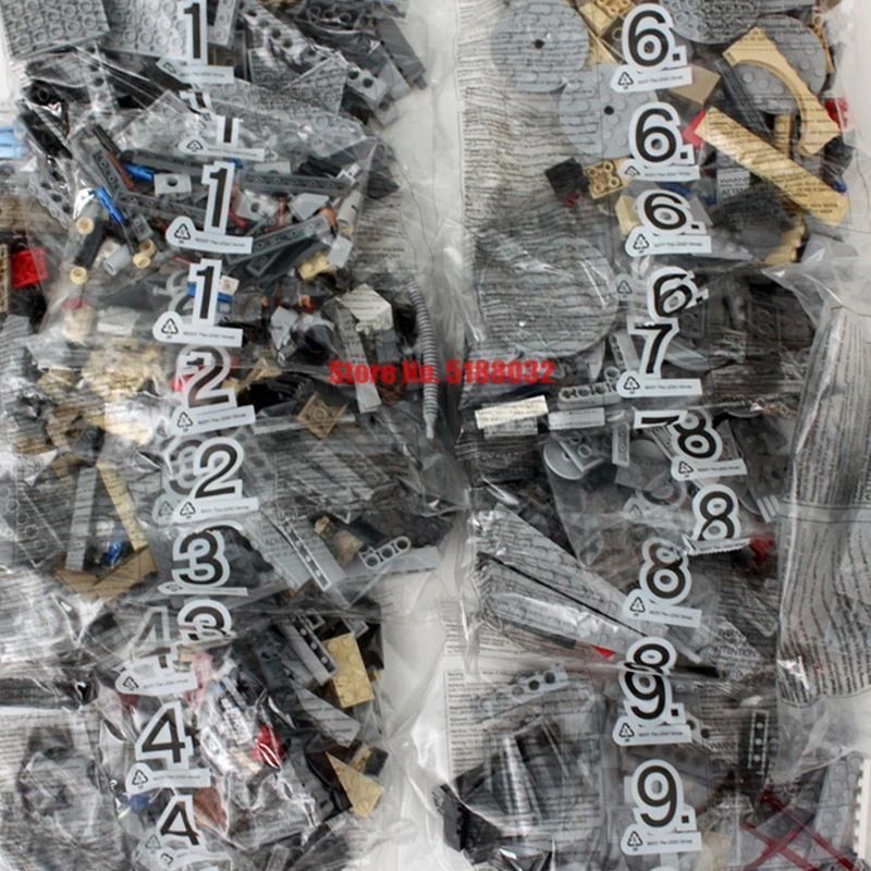 

New 1381PCS 7 Figures Awakens Millennium Falcon Star Space Wars Figures Building Block Bricks Gift Kid Toy 05007