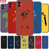 hero marvel phone cases for iphone 13 pro max case 12 11 pro max 8 plus 7plus 6s xr x xs 6 mini se mobile cell