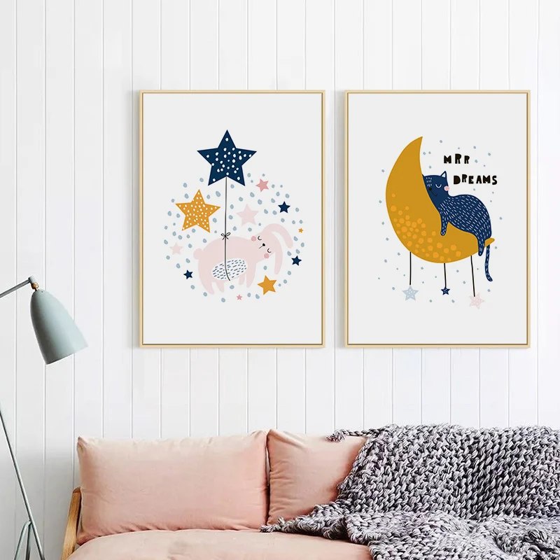 Художественная зона современные милые Мультяшные креативные рисунки