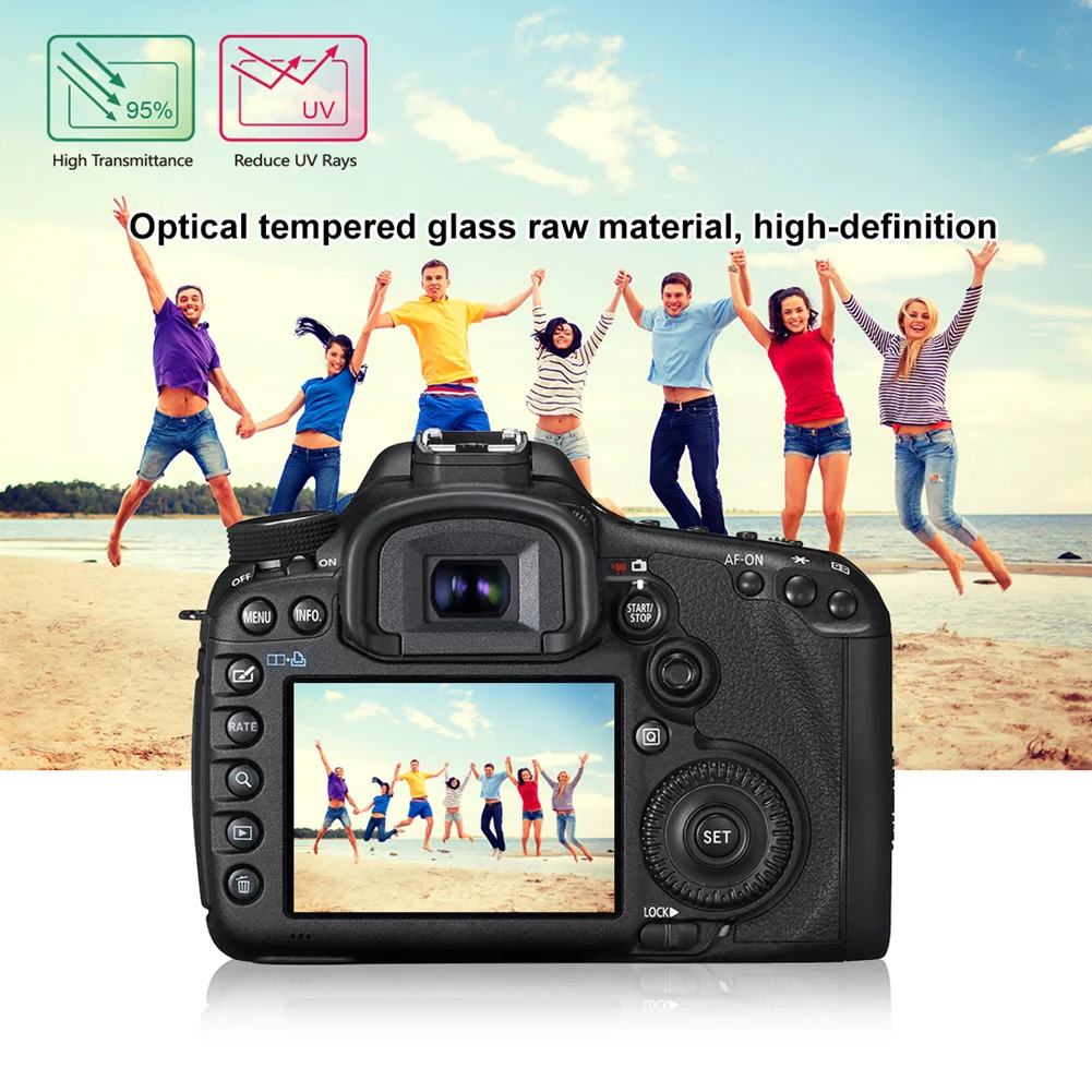 Протектор экрана из закаленного стекла для Canon EOS 200D 650D/70D/700D/750D/760D/80D 1200D/1300D
