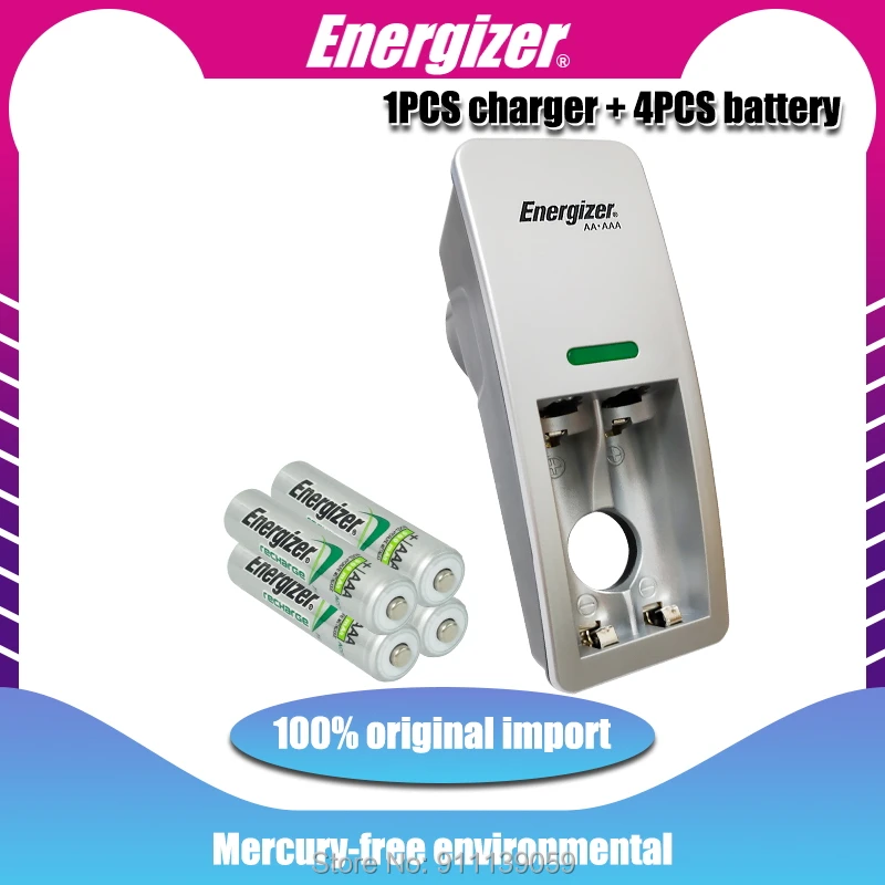 Energizer оригинальный 1 2 V AAA Перезаряжаемые батареи 900 мА/ч HR03 металл гидридных или
