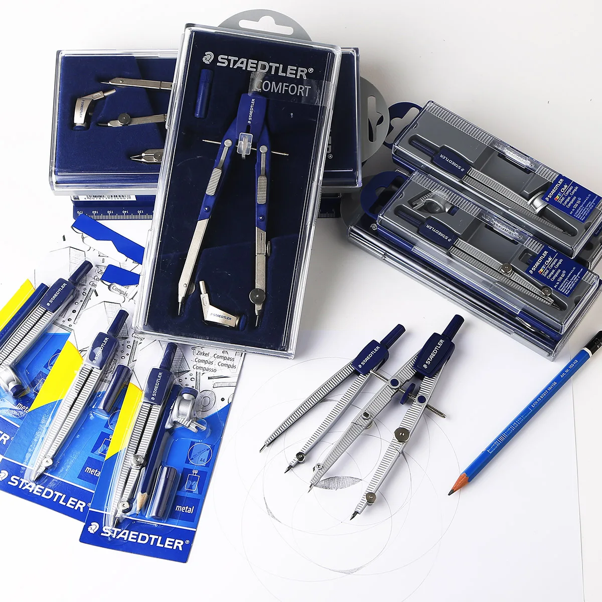 Профессиональный настраиваемый компас STAEDTLER для рисования школы офиса