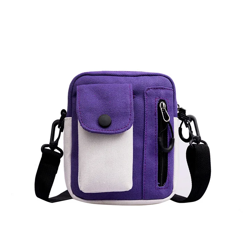

Canvas little girl new Hot ins students wide shoulder strap small square bag bundi one-shoulder slanted bag