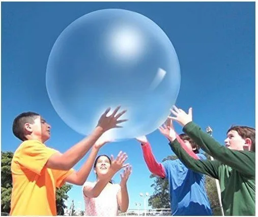 

Inflatable Water Balloon Ball Giant Bubble Magic Ball Amazing Bubble Ball Water Park Parent-child Toy Summer Game Fun Party Game