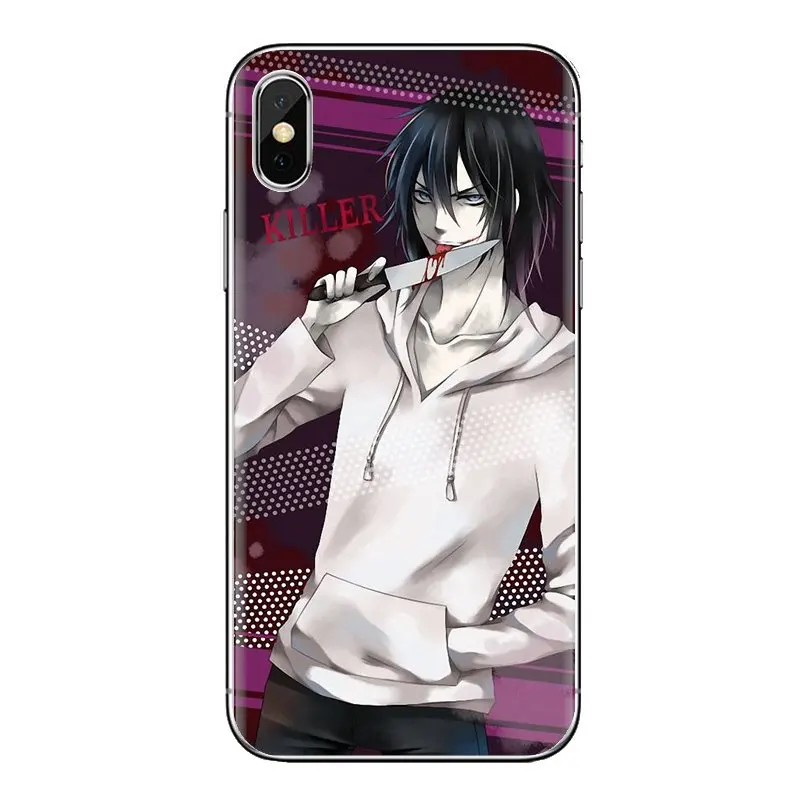 For Xiaomi Mi3 Samsung A10 A30 A40 A50 A60 A70 Galaxy S2 Note 2 Grand Core Prime Jeff the killer Horror Animation Silicone Cases |