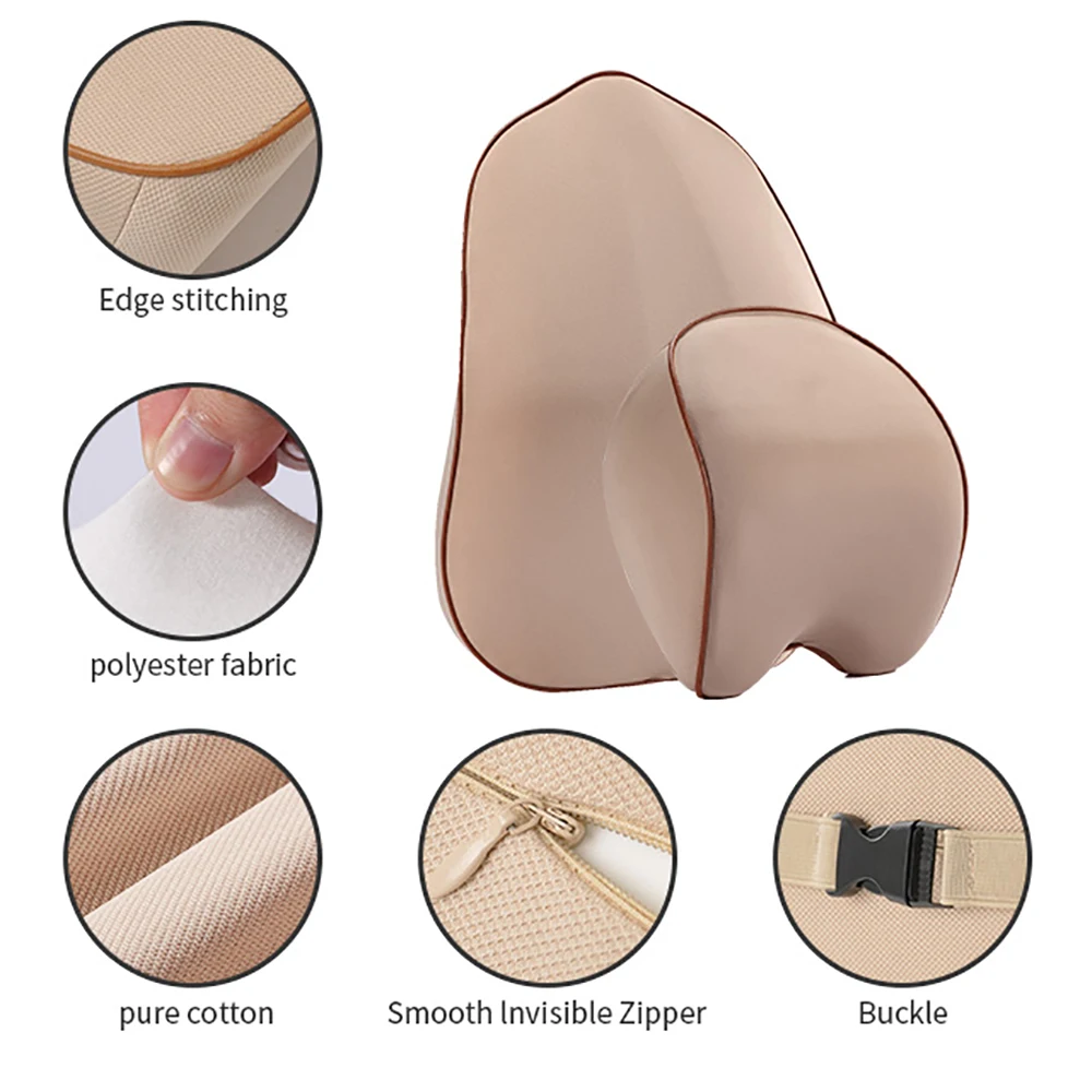 Подушка на шею для автомобиля Поддержка 1 комплект подголовник подушка