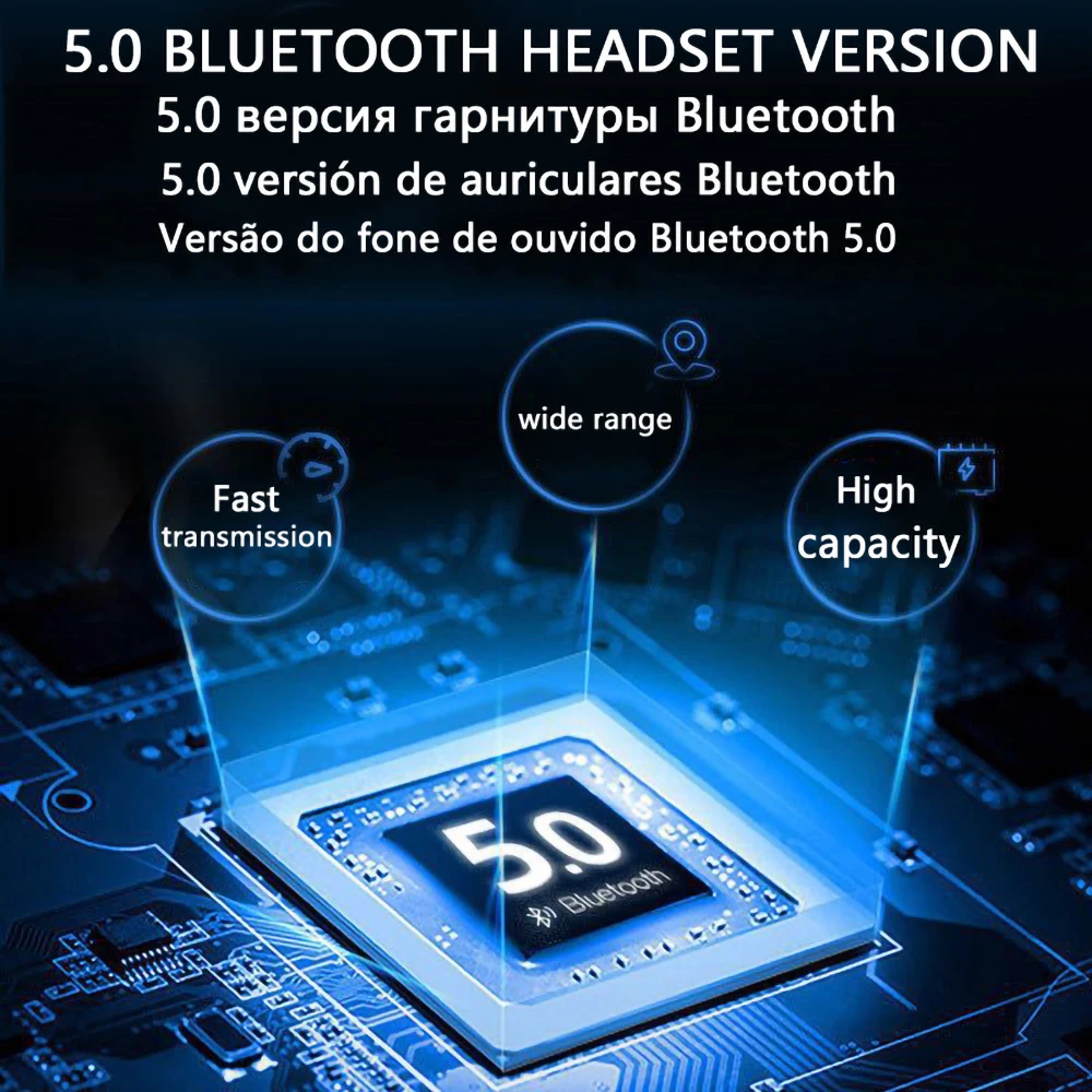 Bluetooth-гарнитура складная с микрофоном и поддержкой Bluetooth | Электроника