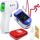 Пульсоксиметр Пальчиковый портативный, Бесконтактный инфракрасный медицинский измеритель пульса и уровня кислорода в крови