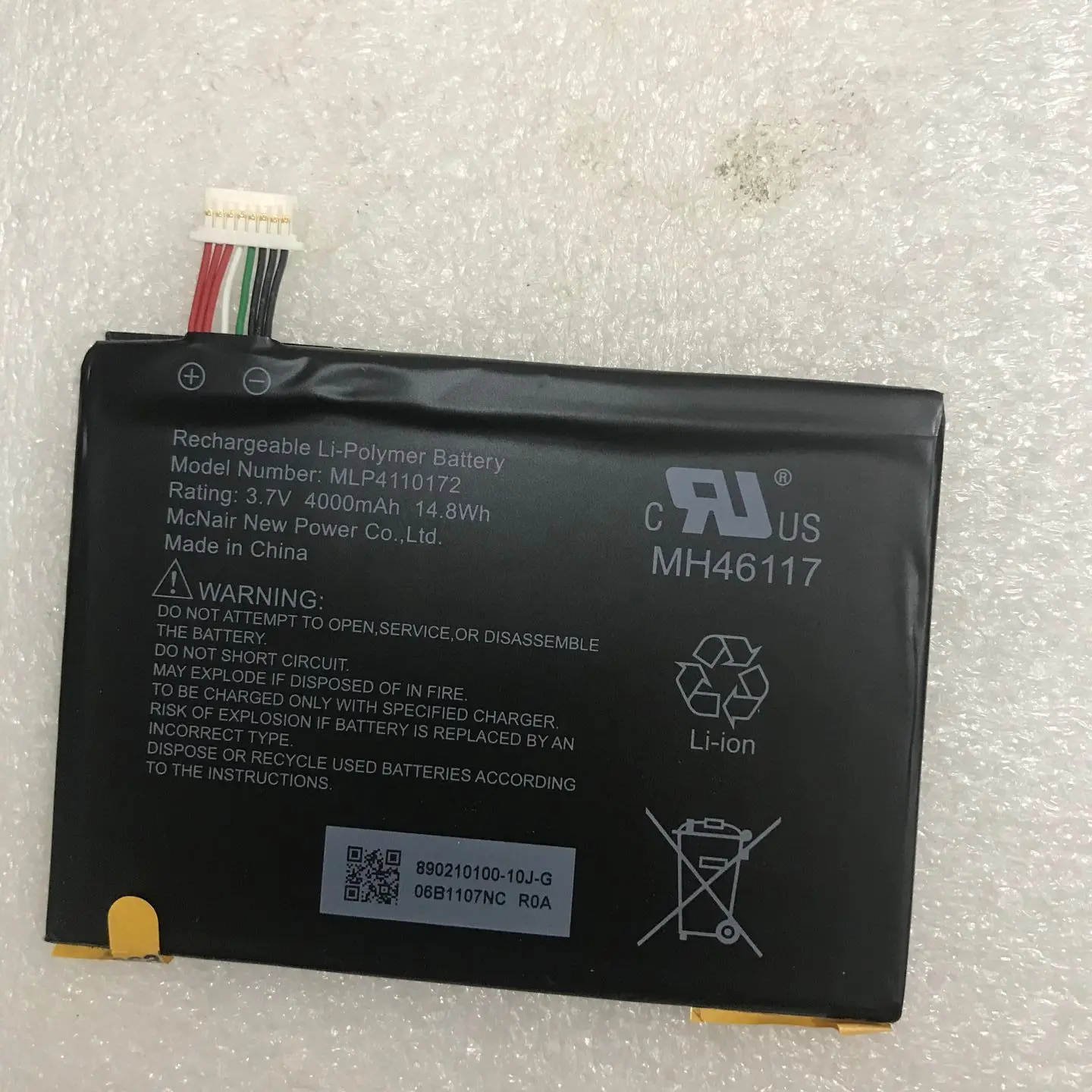 GeLar 4000mAh MLP4110172 Аккумулятор для Rand McNally OverDryve 7 дюймов. Подключенный автомобильный GPS планшет с коротким проводом