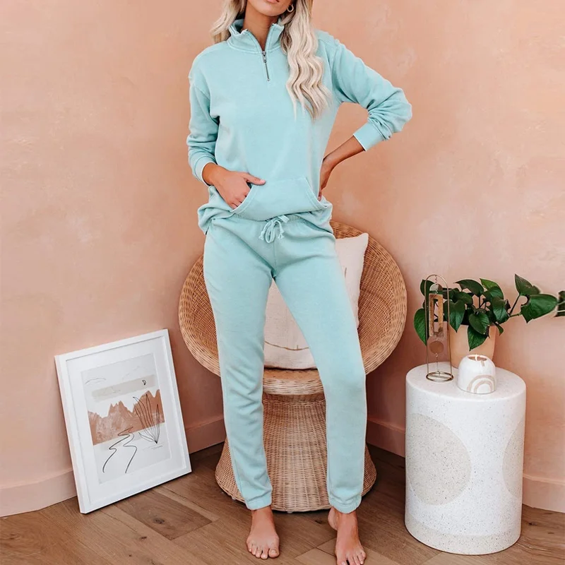 

Повседневный Спортивный костюм, женский свободный спортивный костюм с длинным рукавом, брюки для бега, комплект из двух предметов