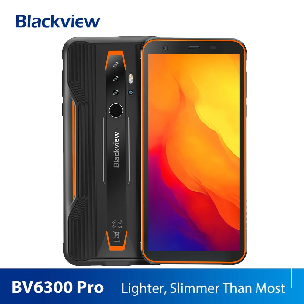 Смартфон Blackview BV6300 Pro Rugged Helio P70 6 ГБ + 2020 Android 128 10 0 мАч 4380 NFC IP68 Водонепроницаемый