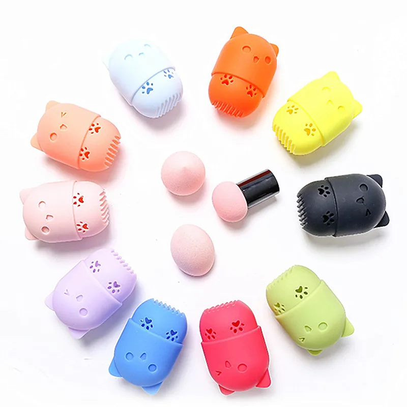 1 шт. мягкий силиконовый чехол для косметики |