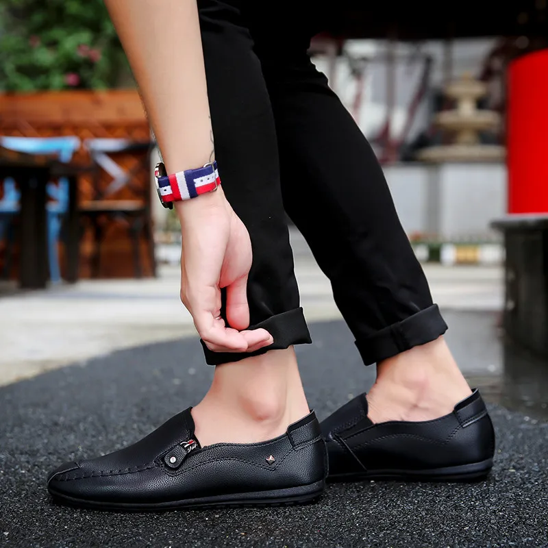 

Men Loafers Driving Shoes Soft Casual Shoes Men Flats Men Shoes Leather Loafers Slip on Unisex Light Weige Sneakers Dress Shoes