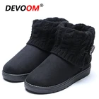 Новые зимние женские меховые ботинки, модные женские ботильоны на массивной подошве, большой размер 41, теплая обувь на плоской подошве, женские ботинки на платформе