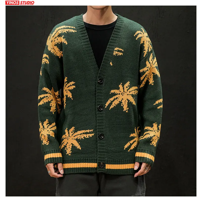 Дропшиппинг 2019 японский лист вышивка свитеры пальто Уличная Повседневная