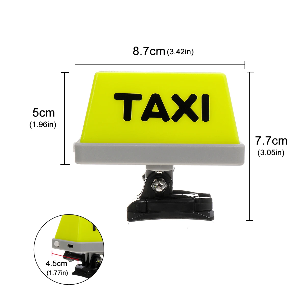 

LED Motorcycles Helmet Light USB Rechargeable LED TAXI Sign Signal Lamp Amber Warning Lighting Accessories