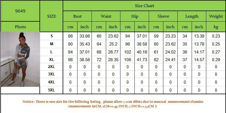 

Women's Two Pieces Sports Suit, Stant Collar Zipper Front Crop Tops with Short Slim Pants for Daily Sports and Exercise