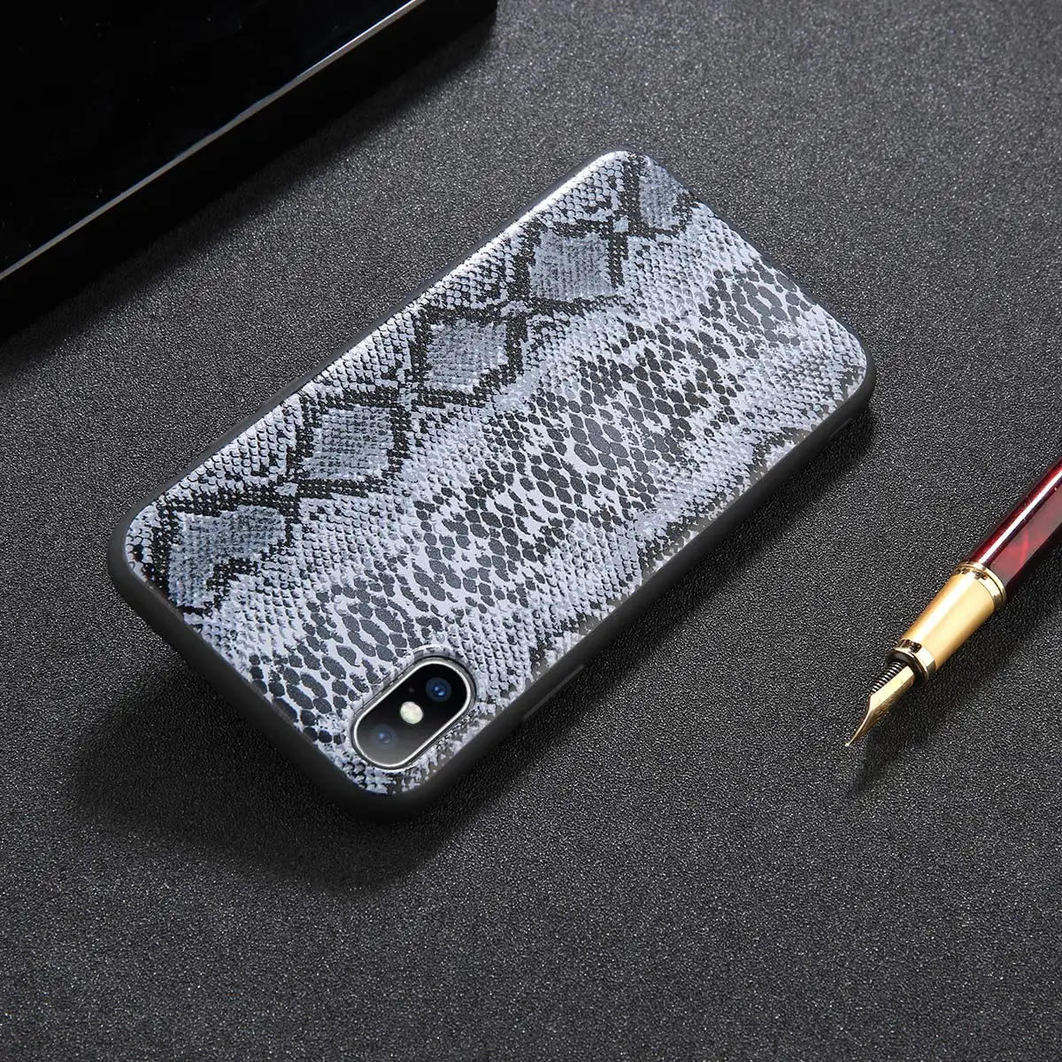 T4 Lovebay чехол кожа змеи, зерно телефонные чехлы для iphone X Case мягкий Животные Печатный чехол-накладка на заднюю крышку для iphone 6 6S 7 8 плюс XS Max X XR - Цвет: T4