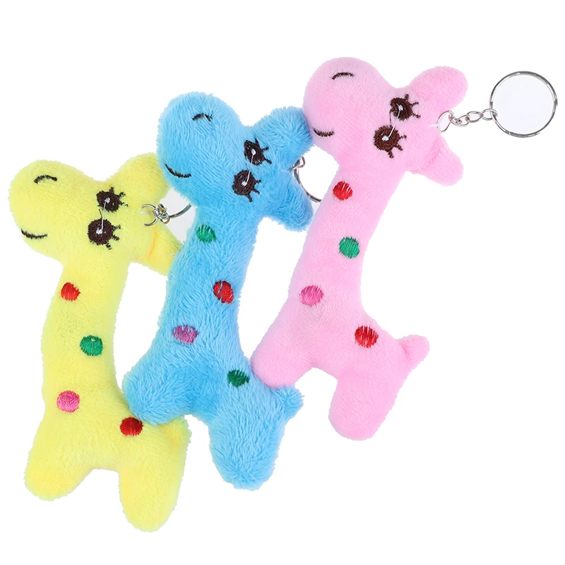 Новинка 1 шт. плюшевая игрушка Жираф Олень сумка для мобильного телефона брелок