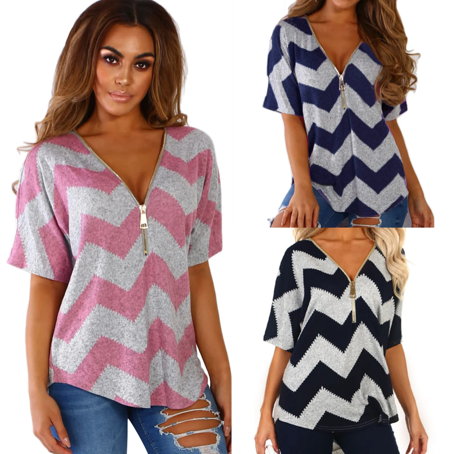 Женская свободная рубашка с рукавом летучая мышь черная синяя розовая блузка в