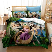 disney tangled rapunzel flynn ryder bedding set princess bedclothes sheet pillowcase cartoon girl twin duvet cover sets