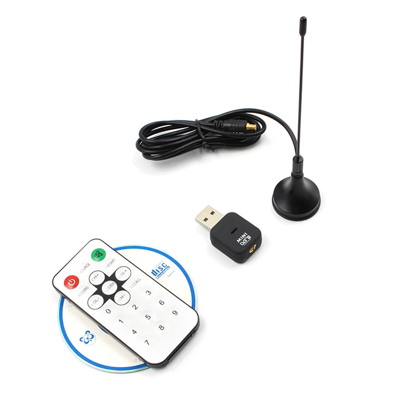 Цифровой DVB T2/T C USB 2 0 TV тюнер Stick HD приемник с антенной дистанционное управление