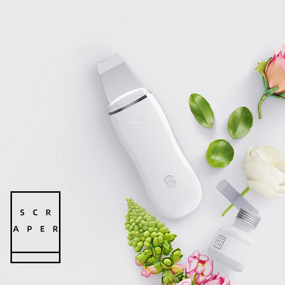 Ультразвуковая скруббера для кожи глубокая грязь Угри уменьшение лица очистка