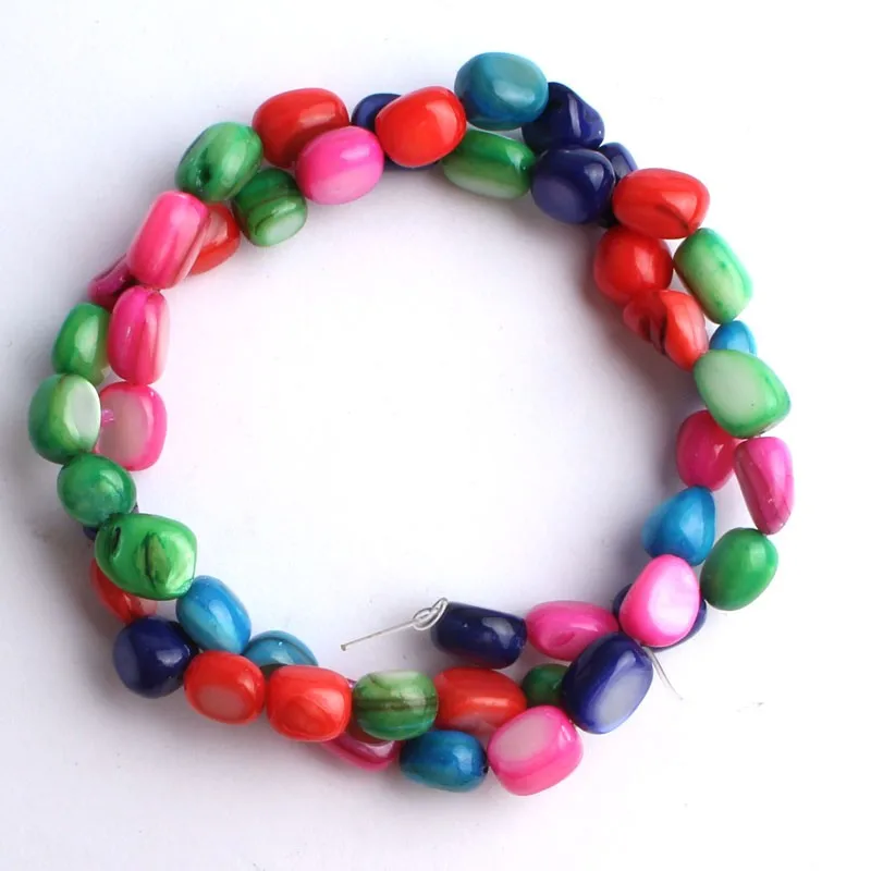 6-10 мм Гладкие зернистые жемчужные гравийные бусины круглые незакрепленные для