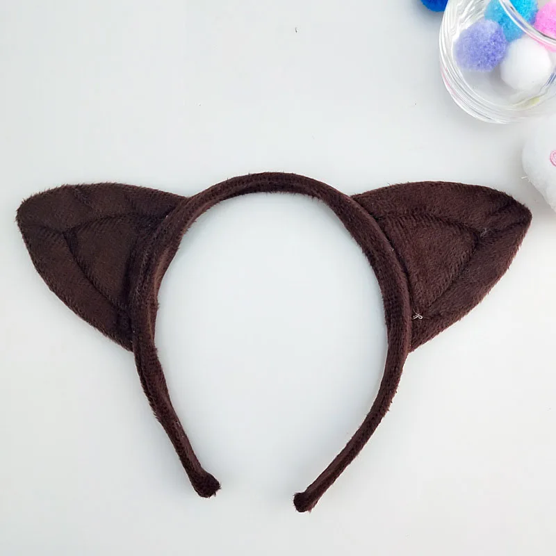 Лиса уши аниме животное ткань головная повязка милые девушки Мальчики фестиваль