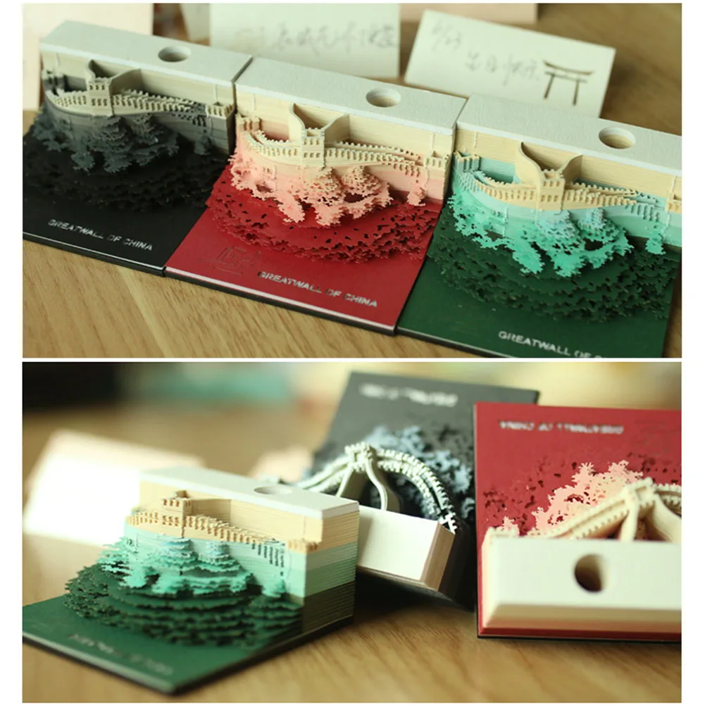 DIY Note Sheets Memo Pads Paper Art 3D Stick Notes Decoration Papers Card Craft Creative Post Notepad Christmas gift | Дом и сад