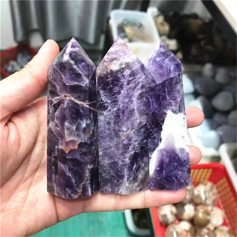 

Crystals stones natural dream amethyst tower crystal points healing crystals for home decoration