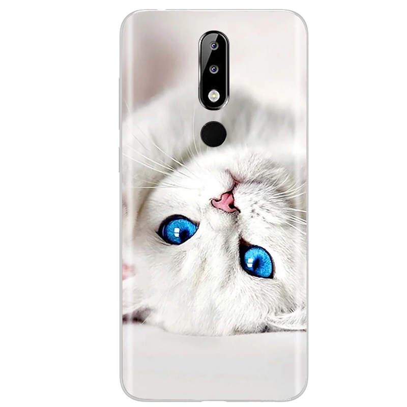 Чехол для Nokia 5 1 Plus задняя крышка мягкий силиконовый чехол из ТПУ телефона