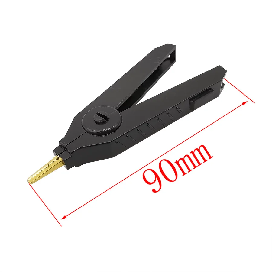 1Pcs 90mm Copper Gold-plate Alligator Clip LCR Test Crocodile Clamps Duckbill Clips Red Black Grey | Обустройство дома