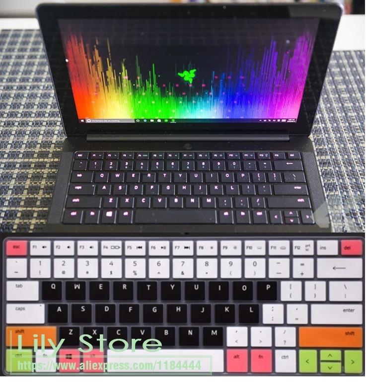14 дюймов силиконовый чехол для клавиатуры ноутбука протектор Razer Blade (GeForce GTX 1060)